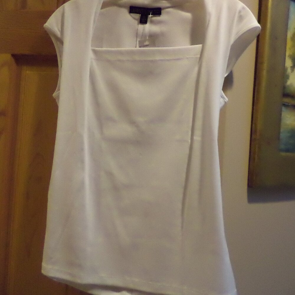 LAFAYETTE 148 NY SHIRT   Square Neck   Sleeveless  Tank -  NWT $168  Small